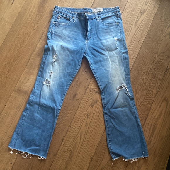 AG-ED (Adriano Goldschmied) The Jodi Crop Jeans Denim sz31 - Picture 6 of 11